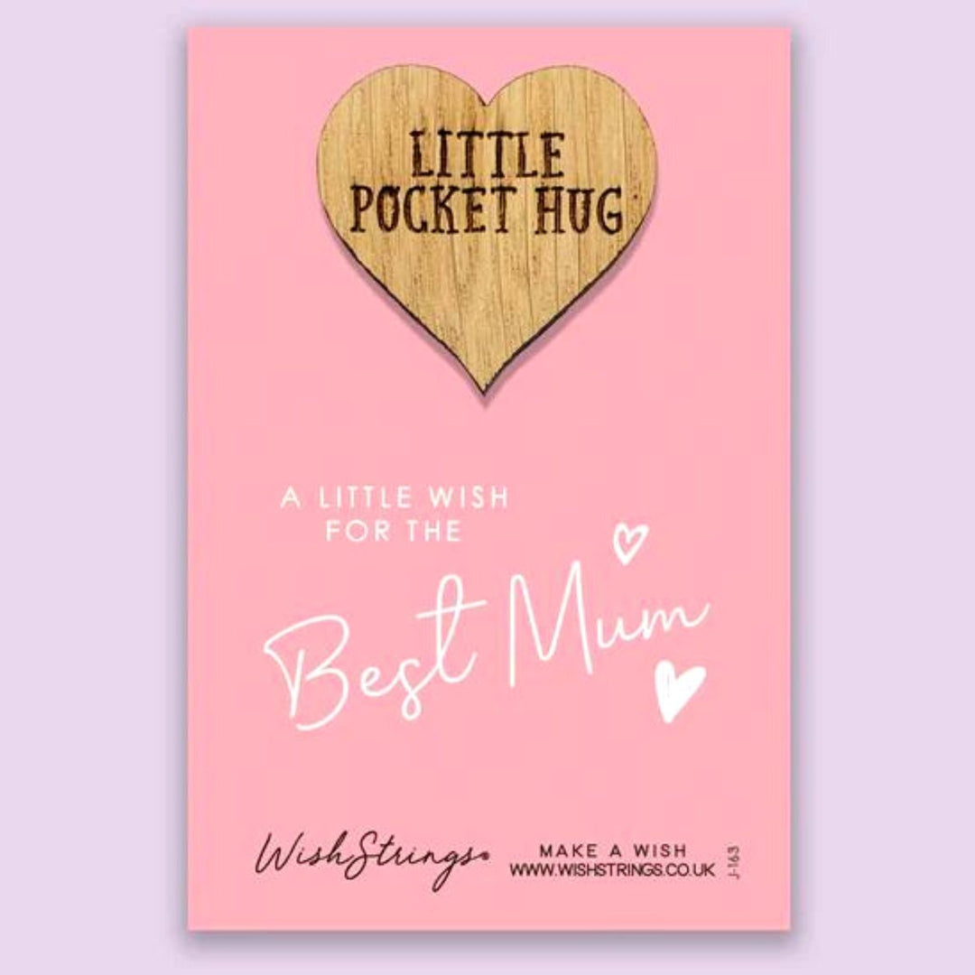 Best Mum Oak Little Pocket Hug -Sugarplum Boutique
