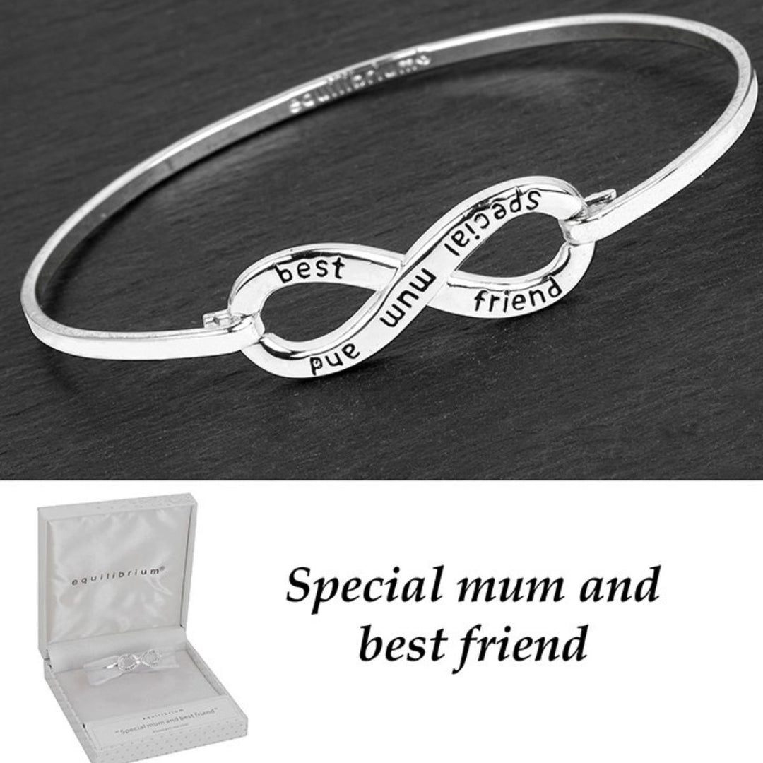 Equilibrium Infinity Bangle Special Mum And Special Friend - Sugarplum Boutique