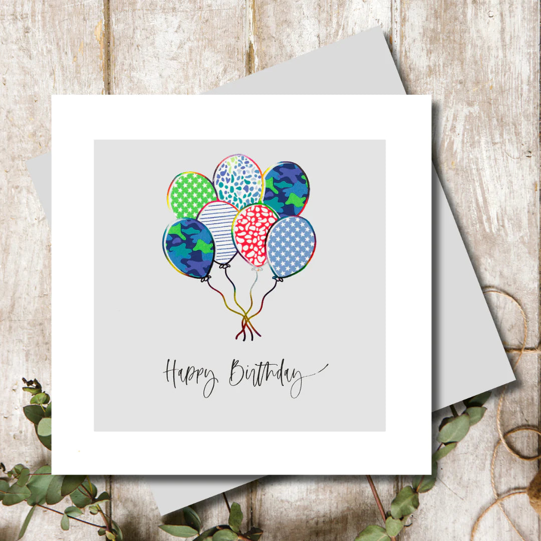 Happy Birthday Balloons Greeting Card - Sugarplum Boutique