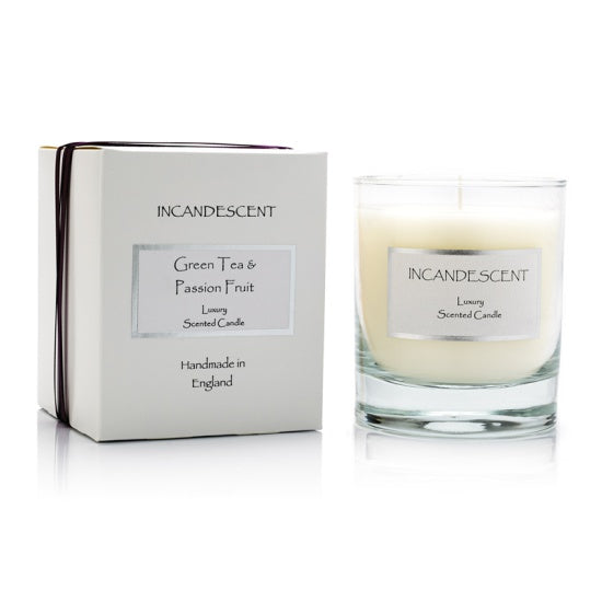 Incandescent Signature Candle Luxury Scented Green Tea Passion Fruit - Sugarplum Boutique