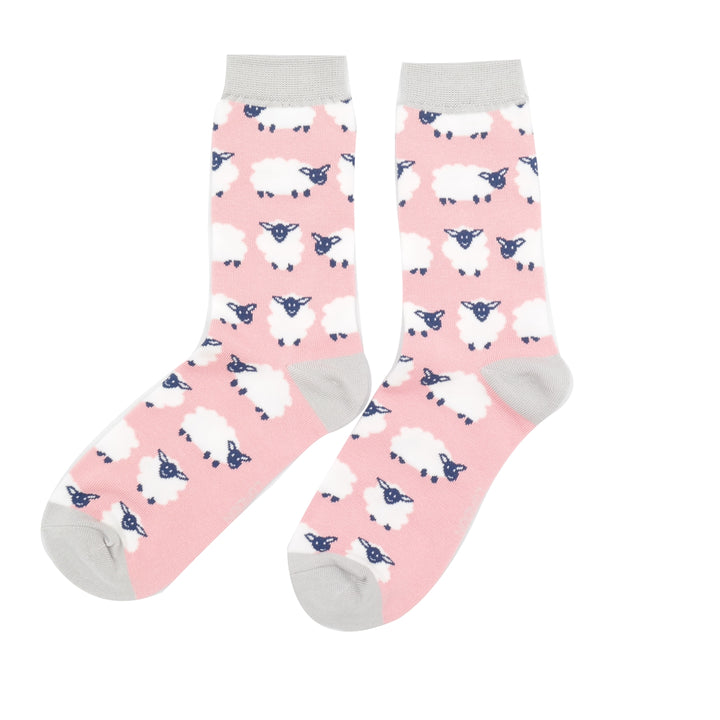 Miss Sparrow Ladies Happy Sheep Bamboo Socks - Sugarplum Boutique