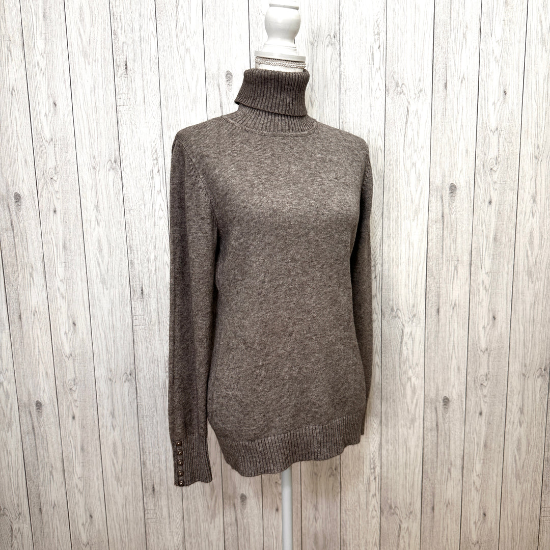 Pauline Slim Fit Polo Neck Jumper Wool Angora Mix Mocha Brown - Sugarplum Boutique