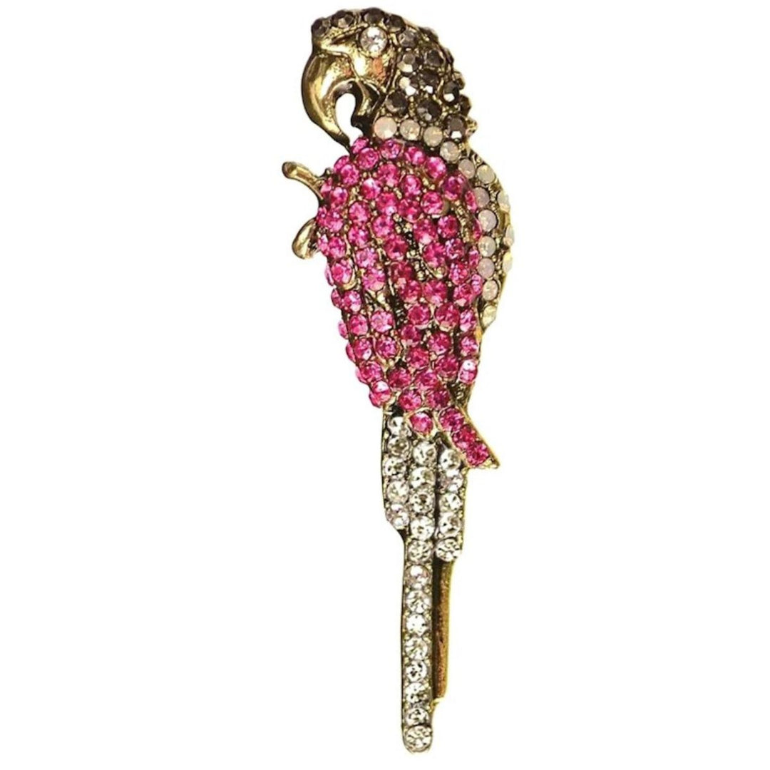 Pretty Polly Parrot Brooch - Sugarplum Boutique