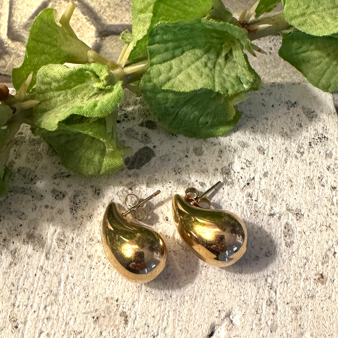 Soph Water Drop Earring Gold - Sugarplum Boutique