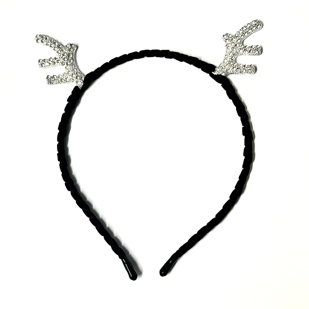 Sparkle-Clear-Diamante-Christmas- Antler-Headband