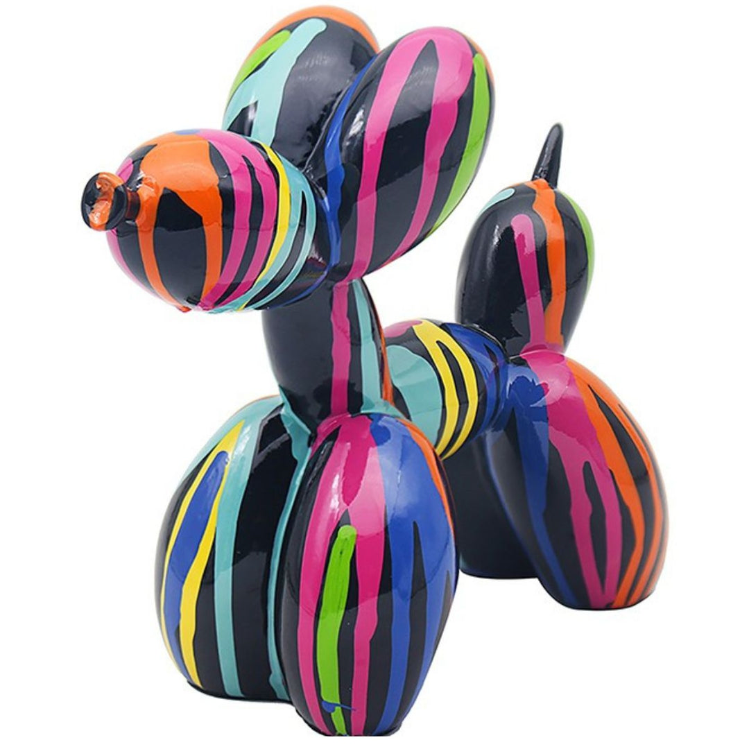 Rainbow Small Drip Art Dog - Sugarplum Boutique